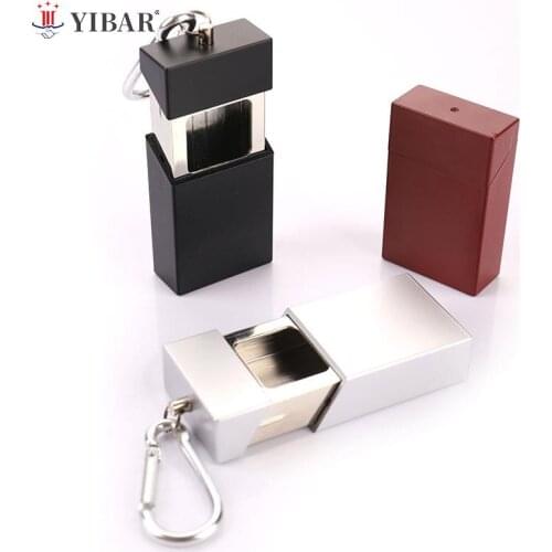 Fashion Portable Ashtray With Lid Keychain Pocket Ashtray Mini Metal Ashtray