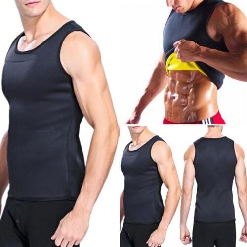 Mens Body Shaping Waistcoat Slimming Fitness Shapewear Shirts Athlethic Workout Tops Corset Back Weight Loss Sports Tank Vest