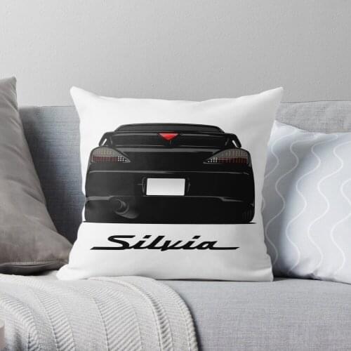 Nissan s15 SpecR Throw Pillow Cushion Cover Polyester throw pillows case on sofa home living room car seat decor 45x45cm