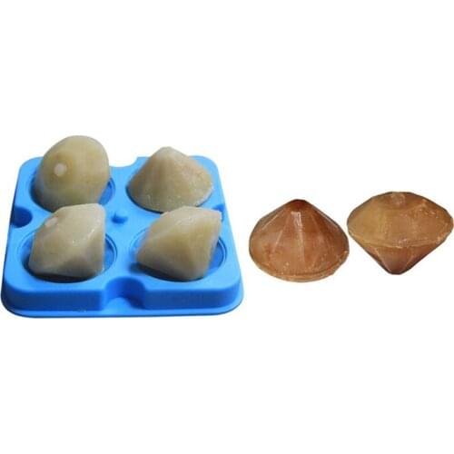 New Diamond Ice Tray Silicone Ice Mold Diamond Ice Mold Ice Cube Trays Lids Containers Multifunctional Storage Baking Tools