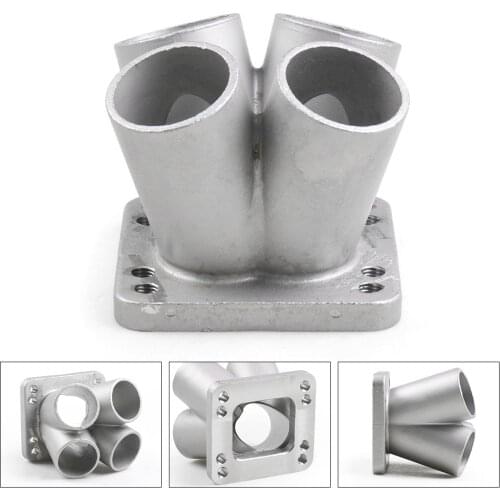 New Cast 4-1 Turbo header manifold Merge collector T3 T4 With T3 Flange Stainless Steel