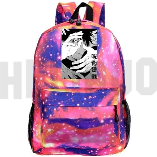 New Jujutsu Kaisen Backpack Softback Zipper Bookbag Children Kawaii School Bags for Teenage Girls Anime Mochila Women TravelBags