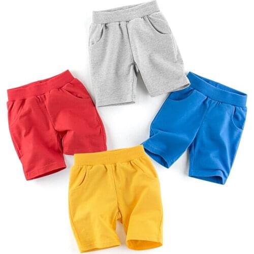 2-9 Years Children Shorts Toddler Kids Short Pant Summer Cotton Boys Beach Shorts Leisure Capris Baby Clothing KF922