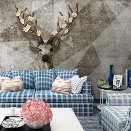 Custom wallpaper 3D stereo photo murals papel de parede modern abstract retro geometric mosaic bedroom TV background wall paper