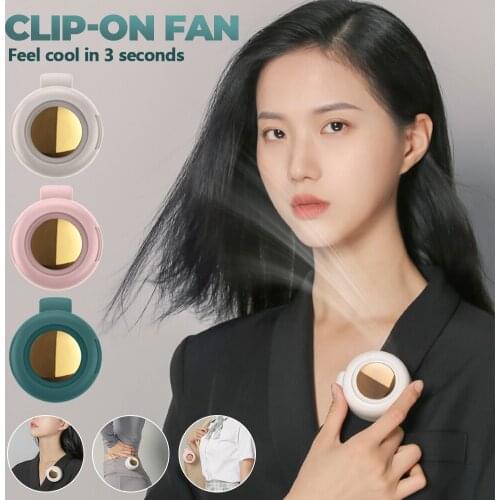 Portable USB Fan Clip-On Fan Cooling Personal Summer Cooler Air Conditioner For Office Household Traveling Gym Running Hobbyist