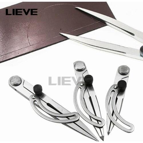 Spacing Compass Adjustable Leather Craft Rotating Tool Scriber DIY Woodworker circle drawing leather edger tools gauge