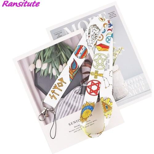 Ransitute R1913 Egypt Object Neck Strap Lanyard For Key ID Card Gym Phone Straps USB Badge Holder DIY Hang Rope Lariat Lanyard