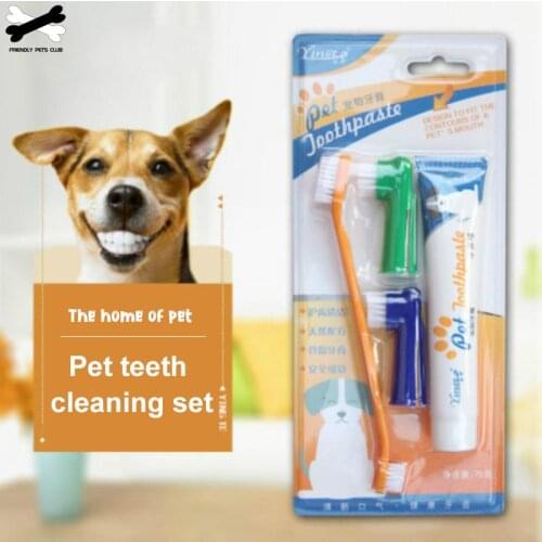 Pet Dog Toothpaste Vanilla/Beef Taste Pet Dog Oral Care Cat Dog Toothpaste Setooth Paste For Dog Help Reduce Tartar Plaque chien