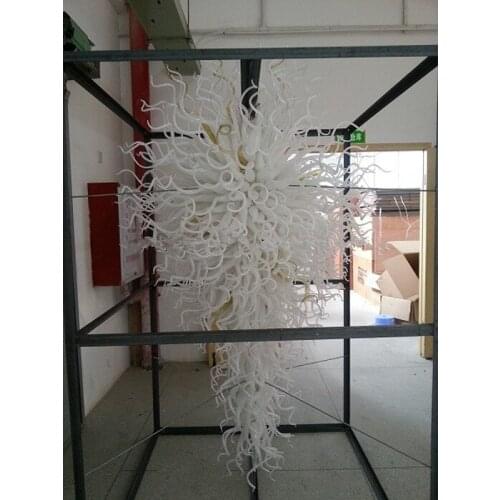 Longree Modern crystal chandelier lighting LED bulbs used chandelier lighting handmade blown glass chandelier China manufacturer