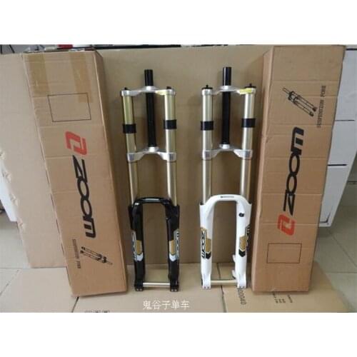 27.5" Downhill MTB bike suspension fork ZOOM Manual Control Magnisium disc Only 20MM axle DH 680DH 180mm Travel Compatible 26"