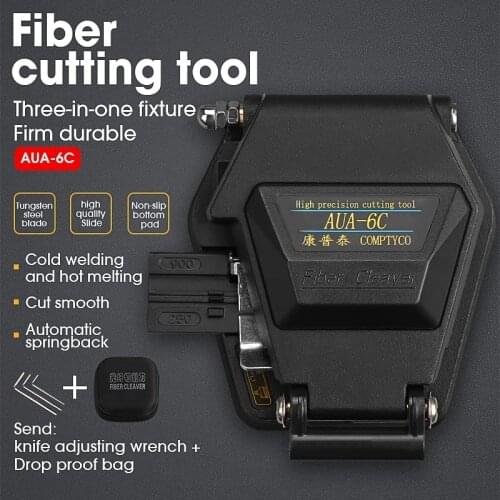 Fiber Cleaver AUA-6C SKL-6C Cable Cutting Knife FTTT Fiber Optic Knife Tools Cutter High Precision Cleavers 16 Surface Blade