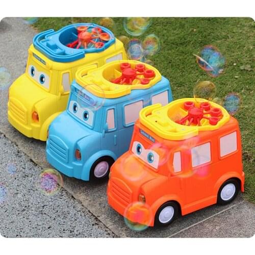 Bubble Machine for Kids Bus Bubble Blower Automatic Bubble Maker baby kids summer gift Learning & Education putdoor fun sports
