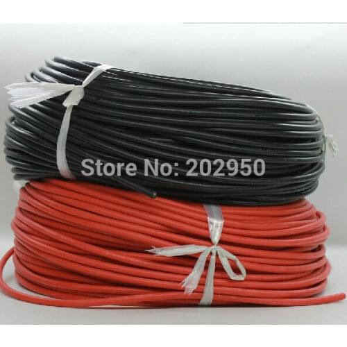 14 AWG 10 Feet(3m) B/R Gauge Silicone Wire Flexible Stranded Copper Cable For RC Car Airplane Helicopter Multi-rotor Free Ship