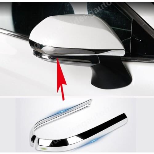 2PCS For Toyota Camry 2018-2020 ABS Chrome Side Rearview Mirror Covers Molding Chrome Trim Car Accessories