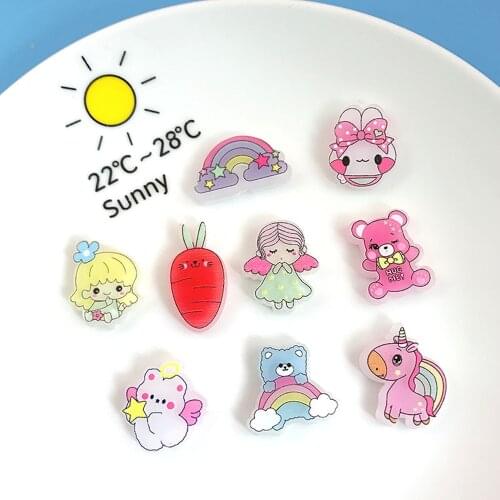 Vintage Designer Croc Animals Charm 6PCS Diy Cute Bear Litle Girl Pendant Women Jewelry Findings