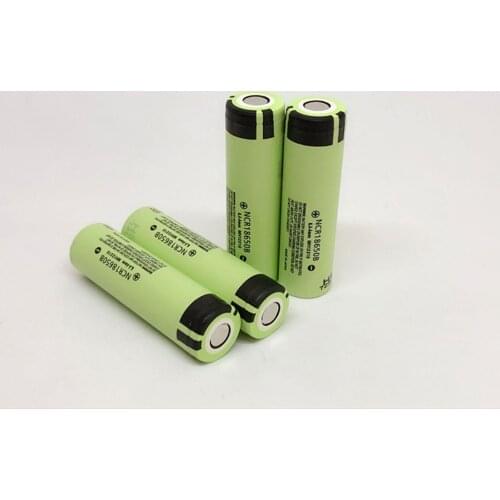 4PCS/LOT New Original Panasonic 18650 NCR18650B 3.7V 3400mAh Rechargeable Battery Lithium Batteries For Laptop