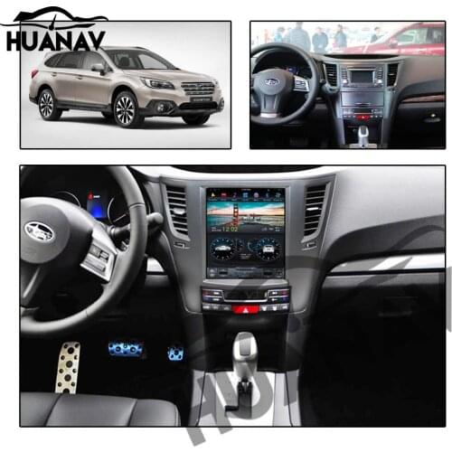 Tesla style Car No DVD Player GPS Navigation For Subaru Outback 2009+ head unit 1 din radio Multimidia Android autostereo navi