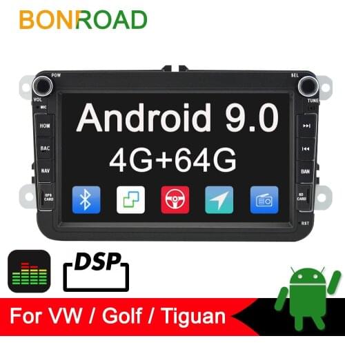 Bonroad 2din Android Car Multimedia Player ForVW For Passat Seat Skoda rapid Bora 2016 2017 GPS Navigation Radio Player(no dvd)