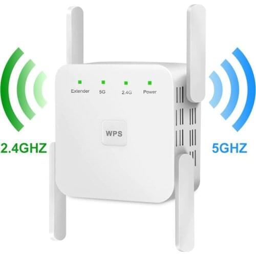 KuWfi Wireless Wifi Repeater WiFi Extender 2.4G 5G AP Router Wi Fi Amplifier 5ghz Signal Repeater Wi-Fi Access Point