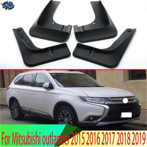 For Mitsubishi outlander 2015 2016 2017 2018 2019 Mud Flaps Splash Guards Fender Mudguard Kit Mud Flap Splash Guards Mudguard