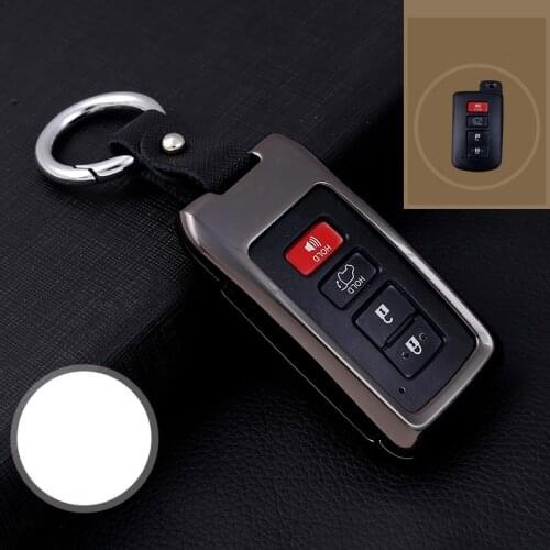 Car Remote Key Case Protective Cover Shell For Toyota Camry Corolla Avalon Rav4 Land Cruiser Car Remote Key Holder Protector