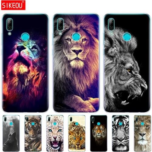 For Huawei P Smart 2019 Case Silicone Soft TPU Cover For Huawei P Smart 2019 plus Case wolf tiger lion Leopard bear