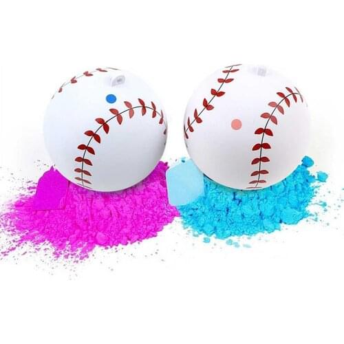 Display Baseball Suit Handmade Baseballs Safe Powder Gender Reveal Baseball Set Softball Ball Training Exercise For Kids Adults