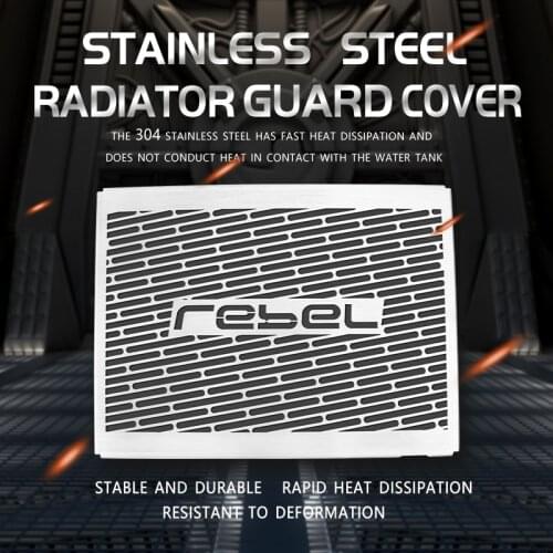 For HONDA Rebel CMX CM 300 500 CMX300 CMX500 REBEL500 Rebel300 CM500 CM300 Radiator Grille Grill Guard Cover Frame Protector