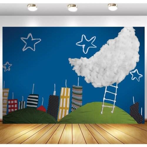 Newborn Baby Shower Photography Backdrops Kids 1st Birthday Party Cake Table Decor Photo Background Wall Poster For Home