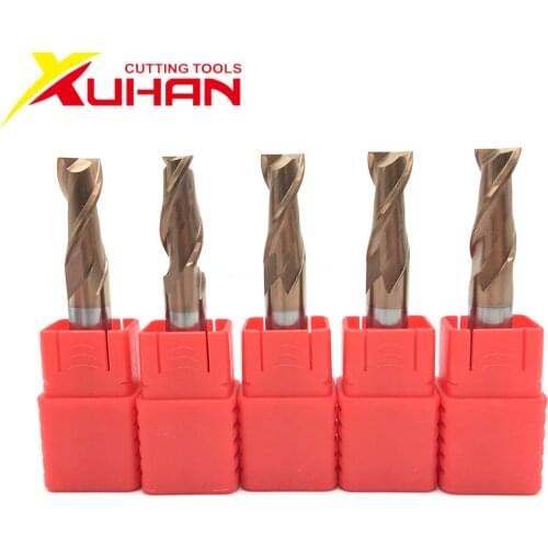 2 flutes HRC55 Carbide end mill keyseat cutter Milling Cutter Alloy Coating Tungsten Steel cutting tool CNC maching Endmills