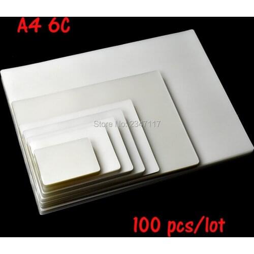 Laminating Film 6C Apply to Photo Paper size A4 100 Sheets/Lot 220mmx306mm for One Sheet
