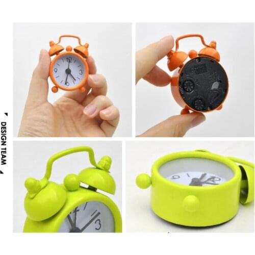 Cute Mini Metal Small Alarm ClockCreative alarm clock Electronic Small loud alarm clock despertador reloj despertador