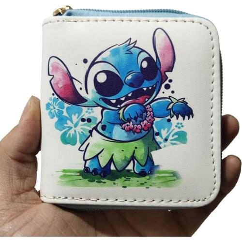 Disney Cartoon Cute Women Wallet Stitch Donald Duck Anime 2021 Wallet Top Sale Wallet Childrens Mini Coin Purse Money Bags Gift