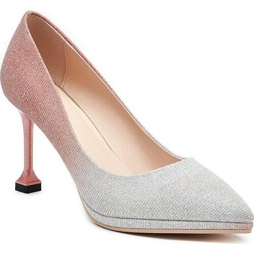 Fashionable joker female 19 years of age season new cat with high with shallow mouth size code 33-40 point single shoes