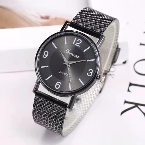 Fashionable casual womens watch blue glass eyes soft appliance with suitable fashion neutral watches wholesale men and women