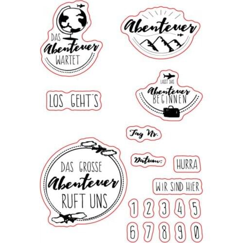 German Transparent Clear Silicone Stamp/Seal for DIY scrapbooking/photo album Decorative clear stamp A0233