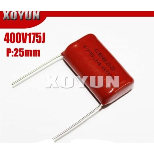 10PCS 400V175J 400V1.7UF Pitch 25MM 175J400V 400V 175J CBB Polypropylene film capacitor