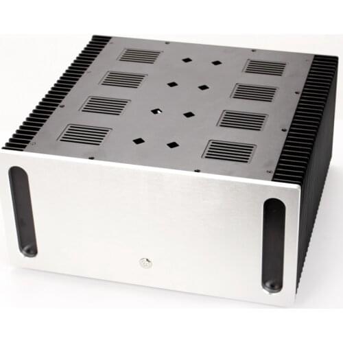 Full aluminum Hifi pure class A amplifier enclosure HIFI preamp box big power AMP case 430x200x412MM