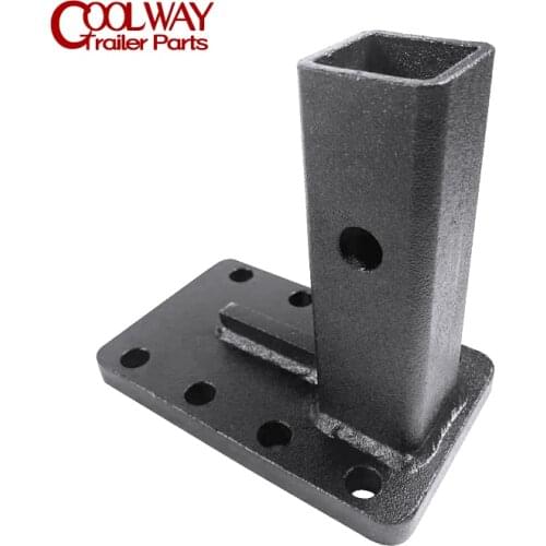 Adjustable Pintle Hook Fixing Base Receiver Fixture Trailer Hitch Towing Heavy Duty RV Camper Caravan Parts Accessories