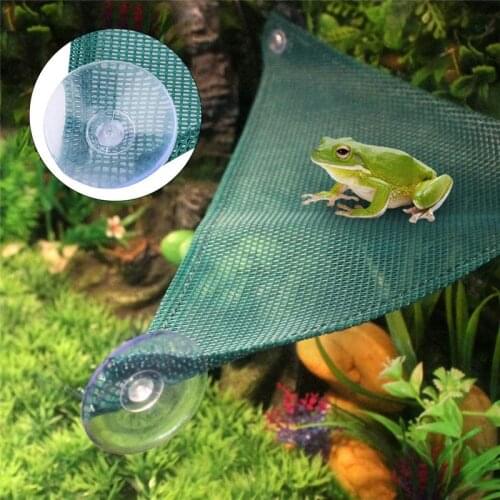 Reptile Hammock Breathable Mesh Triangular Habitat Lounger Bridge Decor For Bearded Dragon Lizard Climb Products
