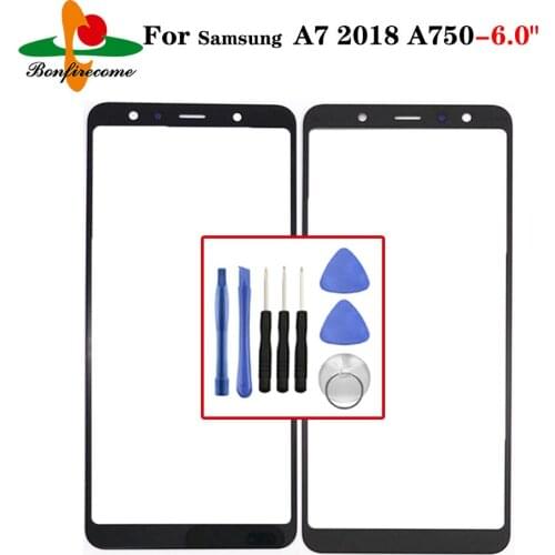 A750 Replacement LCD Front Touch Screen Glass Outer Lens For Samsung Galaxy A7 2018 A750 A750F