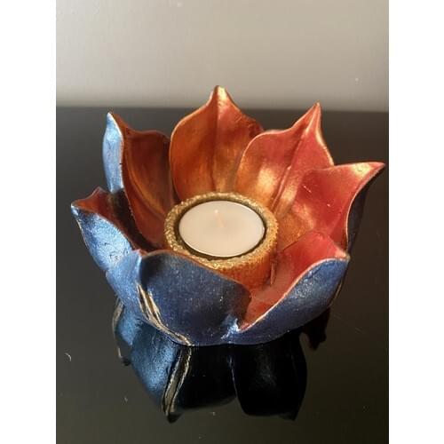 Talya Art Design, Decorative Flower Tealight Candle Holder
