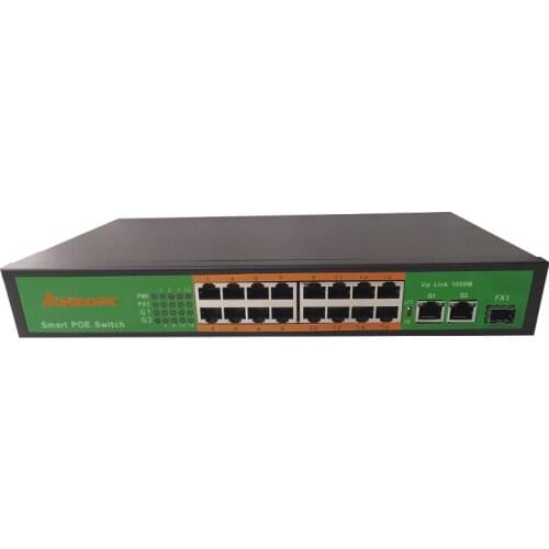 High Quality All-around 8 Ports 16 Ports Intelligent POE Switch 1 Optical 8 Electric 1 Optical 16 Electric POE