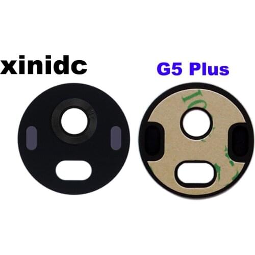 Xinidc 50pcs For Motorola Moto G5 Plus Back Rear Camera Glass Lens with Adhesive Sticker Free Shipping