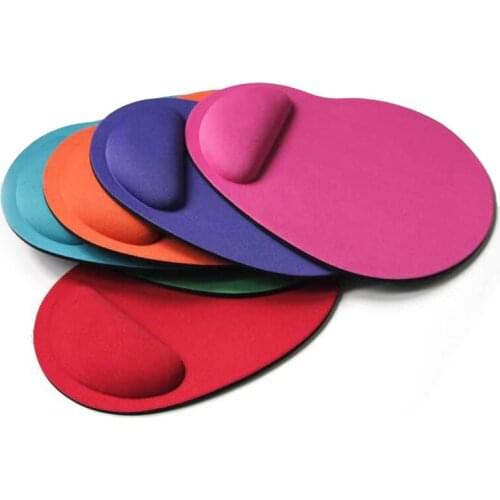 1PC 23*18*2cm Solid Color Mouse Pad EVA Wristband Comfortable Mice Mat For Game Computer PC Laptop Valentines Day Gift No Smell