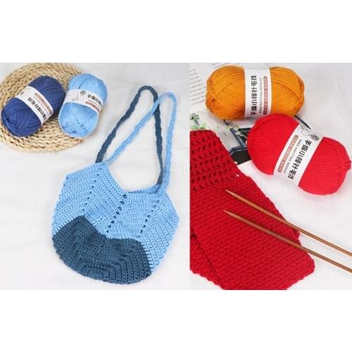 100Gram/Ball Milk Cotton Wool Yarn For Baby Doll Hat Wool Thickness Line Hand Knitting Crochet Material