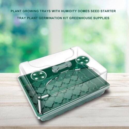 24 Cells Hole Plant Seeds Grow Box Tray Insert Propagation Seeding Nursery Pot Seeding Nursery Pot gardening hydroponic systems