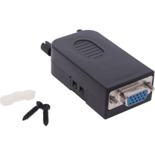 1pcs D-SUB DB15 VGA Female / Male 3 Rows 15 Pin Plug Breakout Terminals Connectors Wholesale