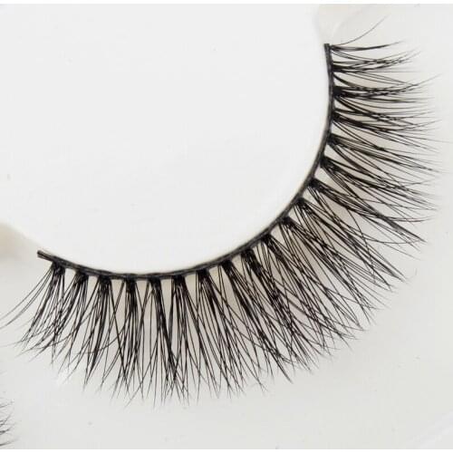 3D Lashes 1 Box 3 Pair Packing Natural Thick Cross Messy False Eyelashes Pure Handmade Cotton Stalk Fake Eyelashes make up tool