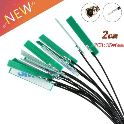 5PCS Sim800 GSM/GPRS/WCDMA/3G Built IN Circuit Board Antenna 1.13 Line 12cm Long IPEX Connecto 2DBI PCB Small Antenna
